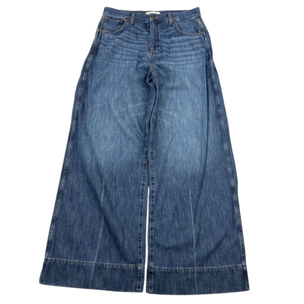 Madewell Jeans Womens 30 Blue Superwide Leg High Rise Denim